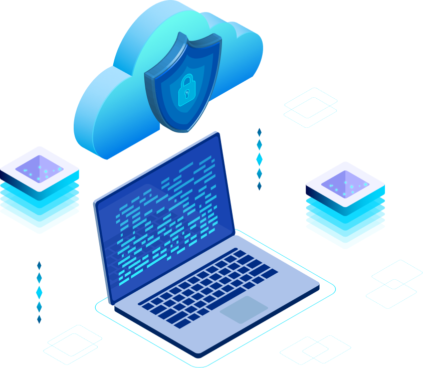 Veiige cloud illustratie – Routehost Veiige cloud illustratie - Routehost
